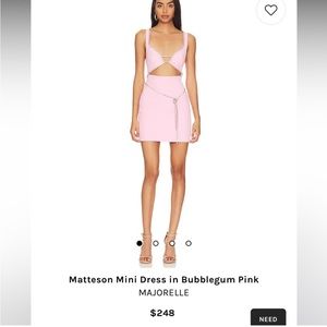 Majorelle Madison mini dress bubblegum